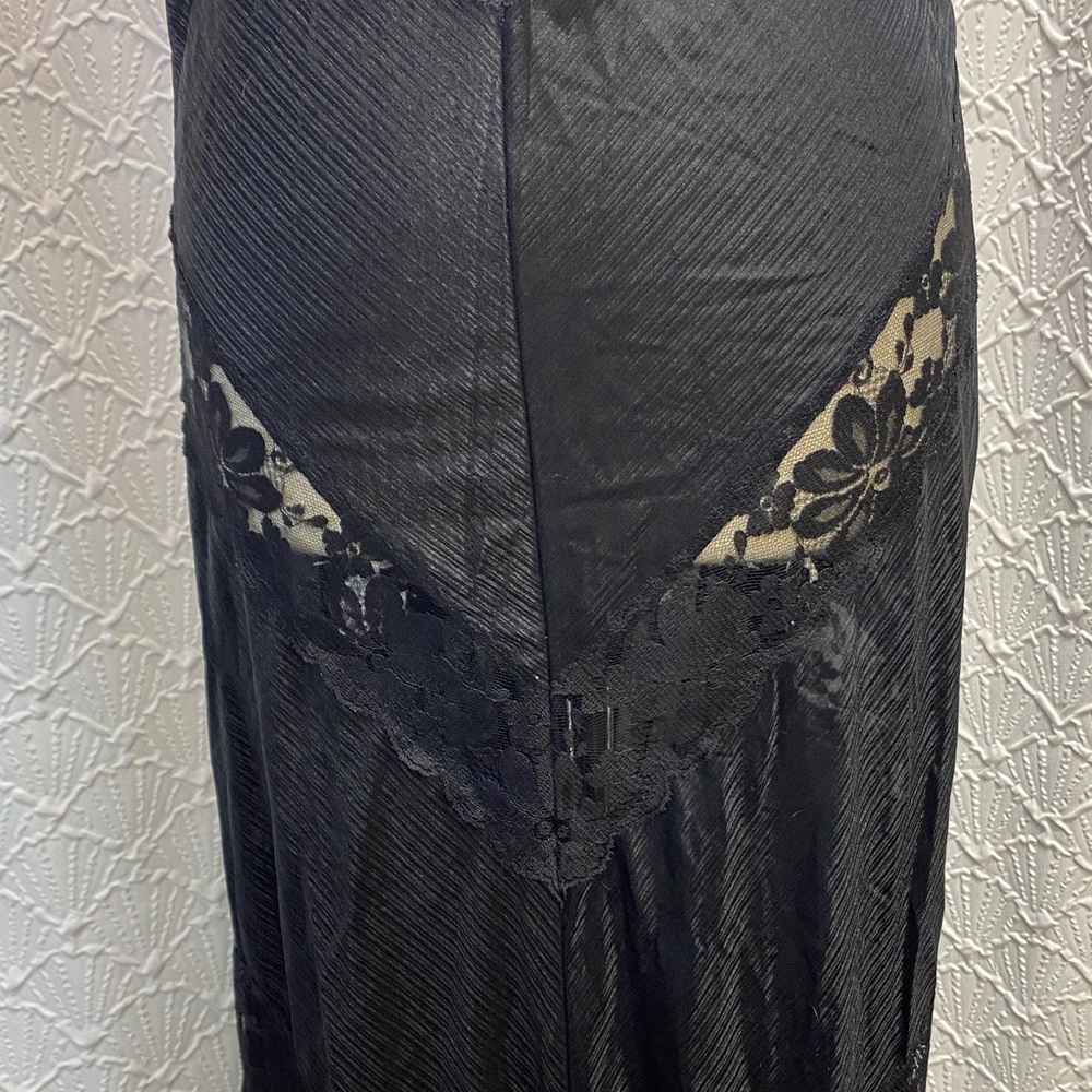 Kayser Size‎ small petite Vintage Elegant Black Lace nightdress Nylon Strappy - Picture 4 of 13